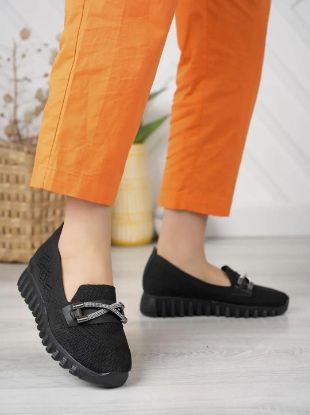 Loma Siyah Triko Babet Ayakkabı resmi