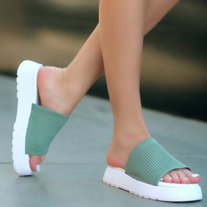 Kagih Mint Yeşili Triko Terlik resmi