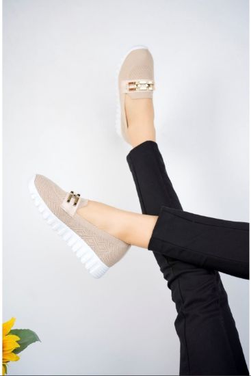 Leof Krem Triko Babet Ayakkabı resmi