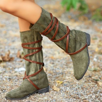 Clae Haki Yeşil Süet Çizme resmi