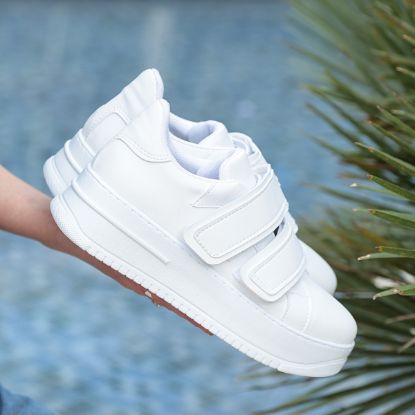 Marx Beyaz Cilt Spor Ayakkabı resmi