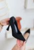 Olba Siyah Süet Stiletto Ayakkabı resmi