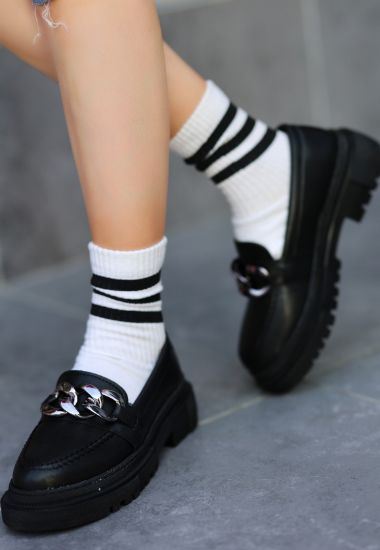 Biga Siyah Cilt  Ayakkabı resmi