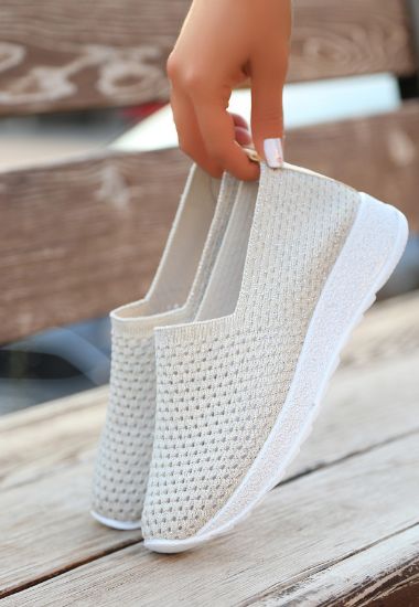 Nily Ten Simli Triko Babet Ayakkabı resmi