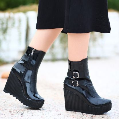 Jeila Siyah Rugan Dolgu Topuk Bot resmi