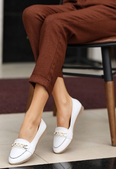 Join Beyaz Cilt Babet Ayakkabı resmi