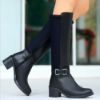 Emrat Siyah Cilt Topuklu Çizme resmi