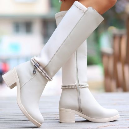 Olha Ten Cilt Topuklu Çizme resmi