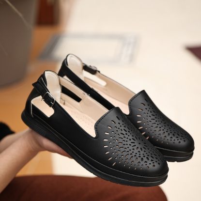 Meor Siyah Cilt Babet Ayakkabı resmi