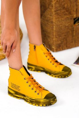 Erica Sarı Cilt Bağcıklı Bot resmi