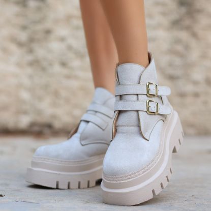 Olga Bej Süet Kemerli Bot resmi