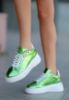 Nonti Yeşil Rugan Bağcıklı Spor Ayakkabı resmi