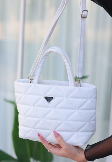 Menti Beyaz Cilt Çanta resmi