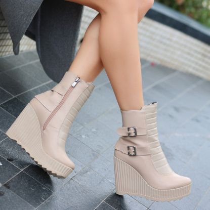 Jeila Nude Cilt Dolgu Topuk Bot resmi