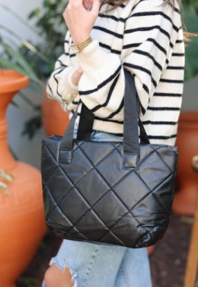 Uliy Siyah Cilt Çanta resmi