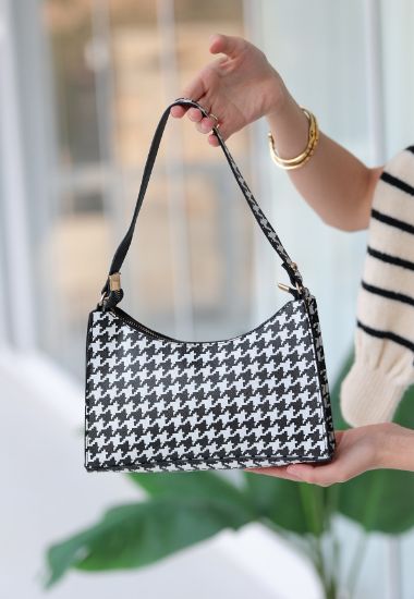 Piol Siyah Beyaz Cilt Çanta resmi