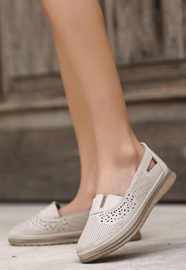 Poer Bej Cilt Babet Ayakkabı resmi