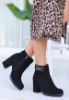 Moypi Siyah Süet Topuklu Bot resmi