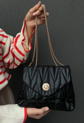 Yuliya Siyah Cilt Çanta resmi