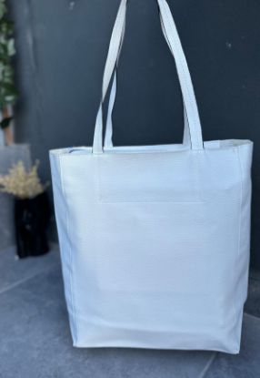 Voga Beyaz Cilt Kol Çantası resmi