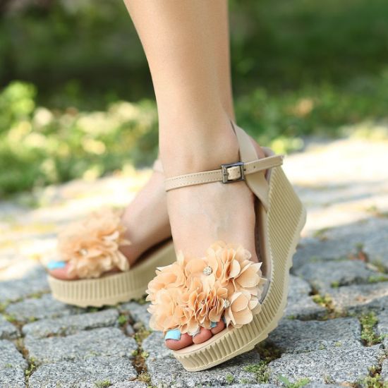 Silan Nude Cilt Dolgu Topuk Sandalet resmi