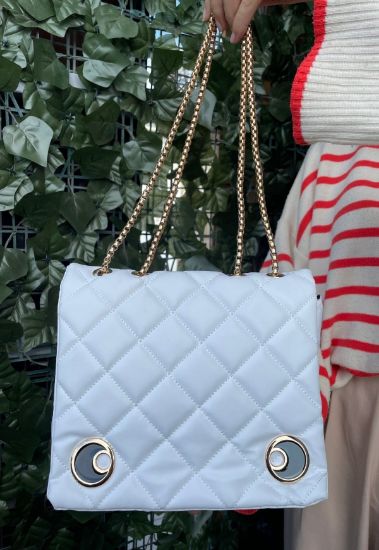 Oksa Beyaz Cilt Çanta resmi