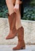 Lucia Taba Süet Topuklu Çizme resmi
