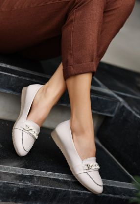 Join Bej Cilt Babet Ayakkabı resmi