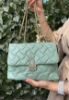 Iryna Mint Yeşili Cilt Çanta resmi