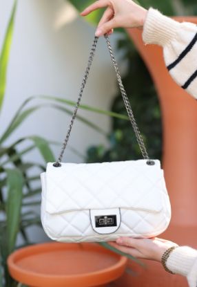 Edit Beyaz Cilt Çanta resmi