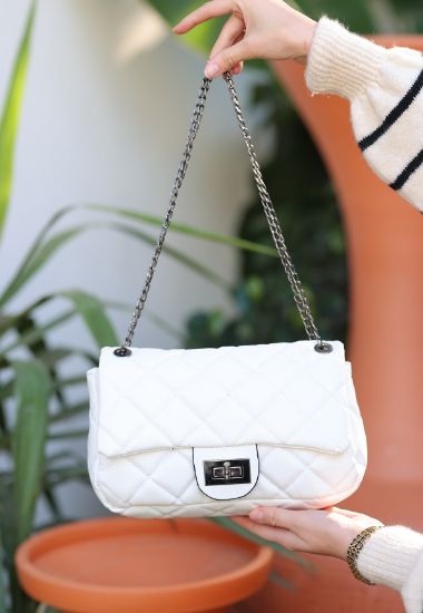 Edit Beyaz Cilt Çanta resmi