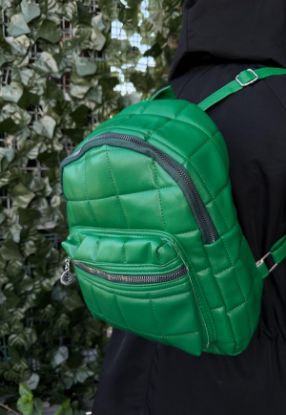 Binta Yeşil Cilt Sırt Çantası resmi