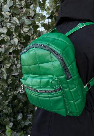 Binta Yeşil Cilt Sırt Çantası resmi