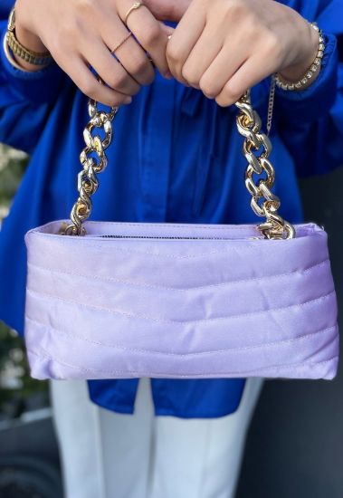 Pior Lila Saten Çanta resmi