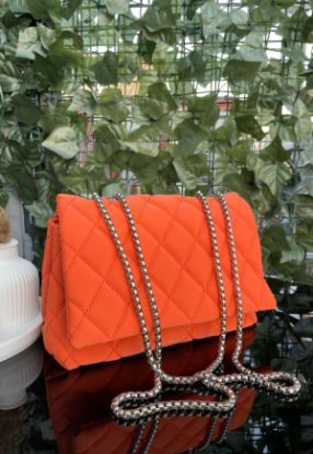 Jaime Turuncu Cilt Çanta resmi