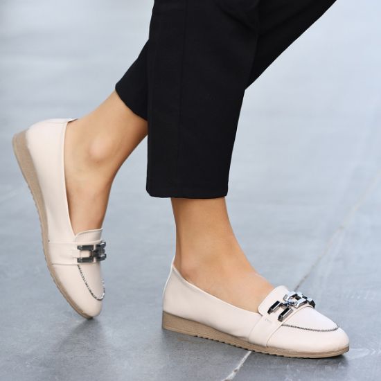 Dois Bej Cilt Babet Ayakkabı resmi